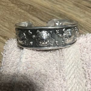 NWP Tibetan silver Turtle open bangle